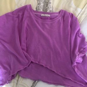 Free People high low flowy crop xs